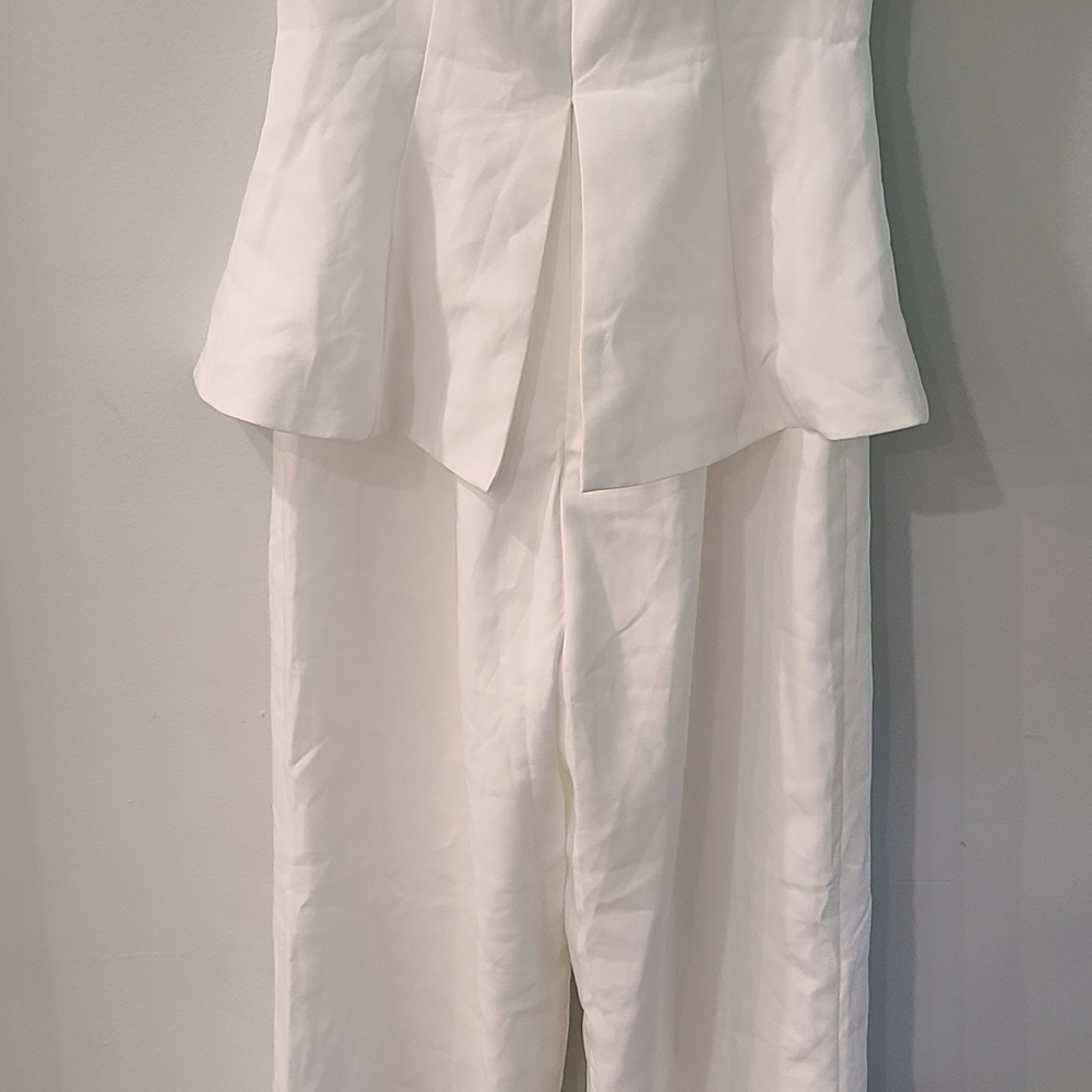 Lulus white vested jumpsuit - Picture 3 of 4